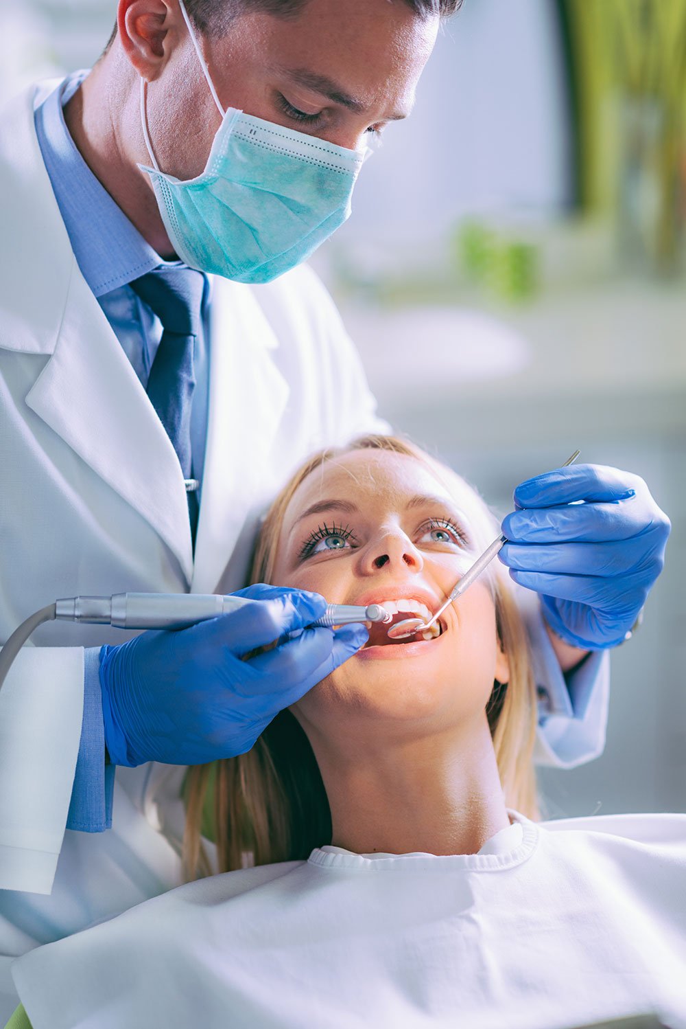 dental check-up for cosmetic dentures